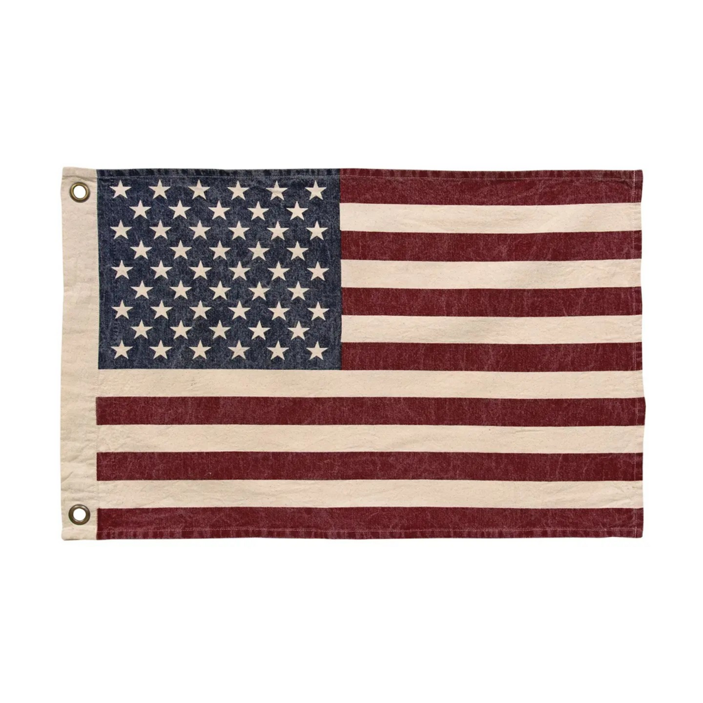 stonewashed American flag 17x28