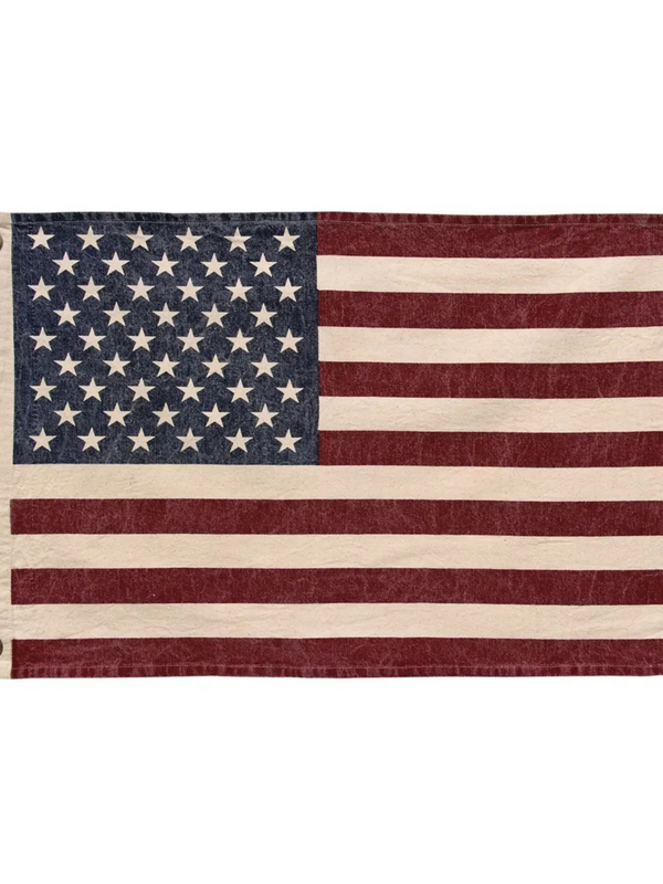 stonewashed American flag 17x28