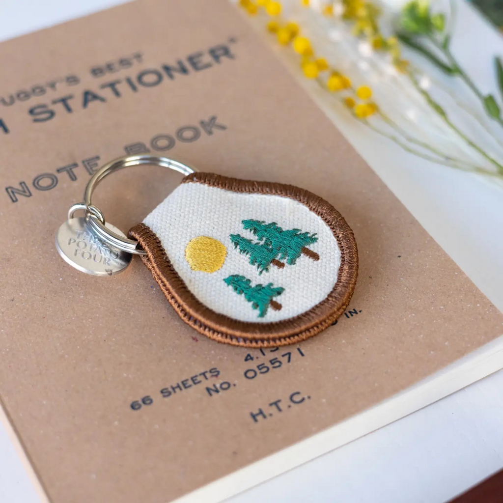 evergreen patch keychain