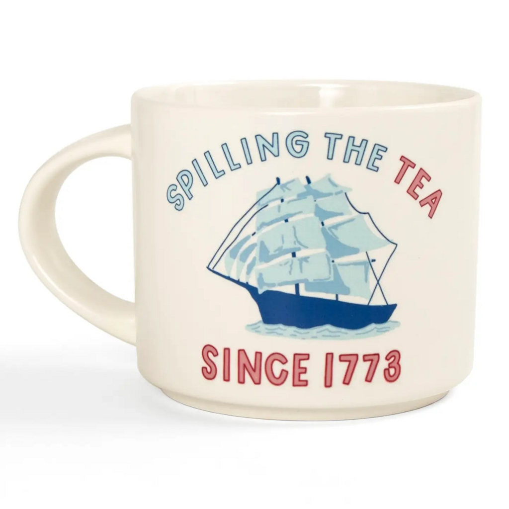 spilling the tea mug