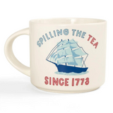 spilling the tea mug