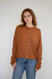 rust cardigan