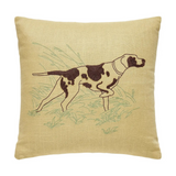 pointer chainstitched pillow