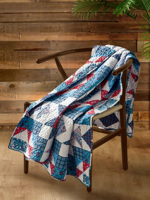 star patriotic throw