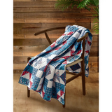 star patriotic throw