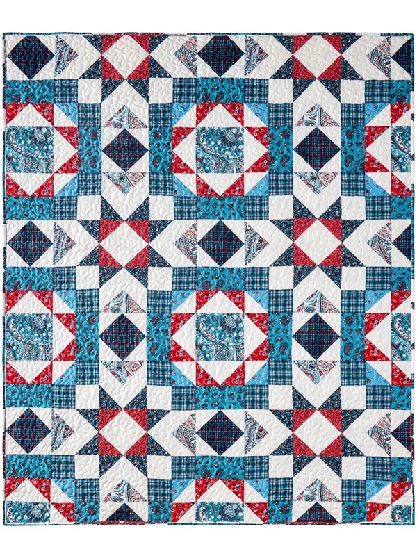 star patriotic throw