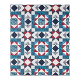 star patriotic throw