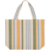 market stripe tote bag