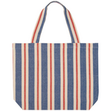 sailing stripe tote bag