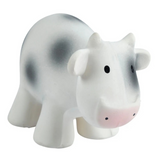 Cow Natural Organic Rubber Teether, Rattle & Bath Toy