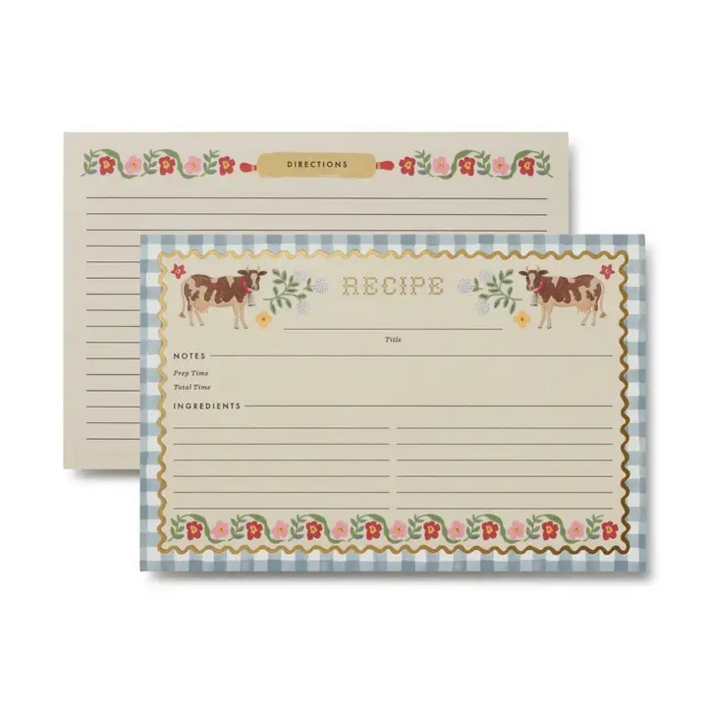 Pack of 12 Home Sweet Home Recipe Cards