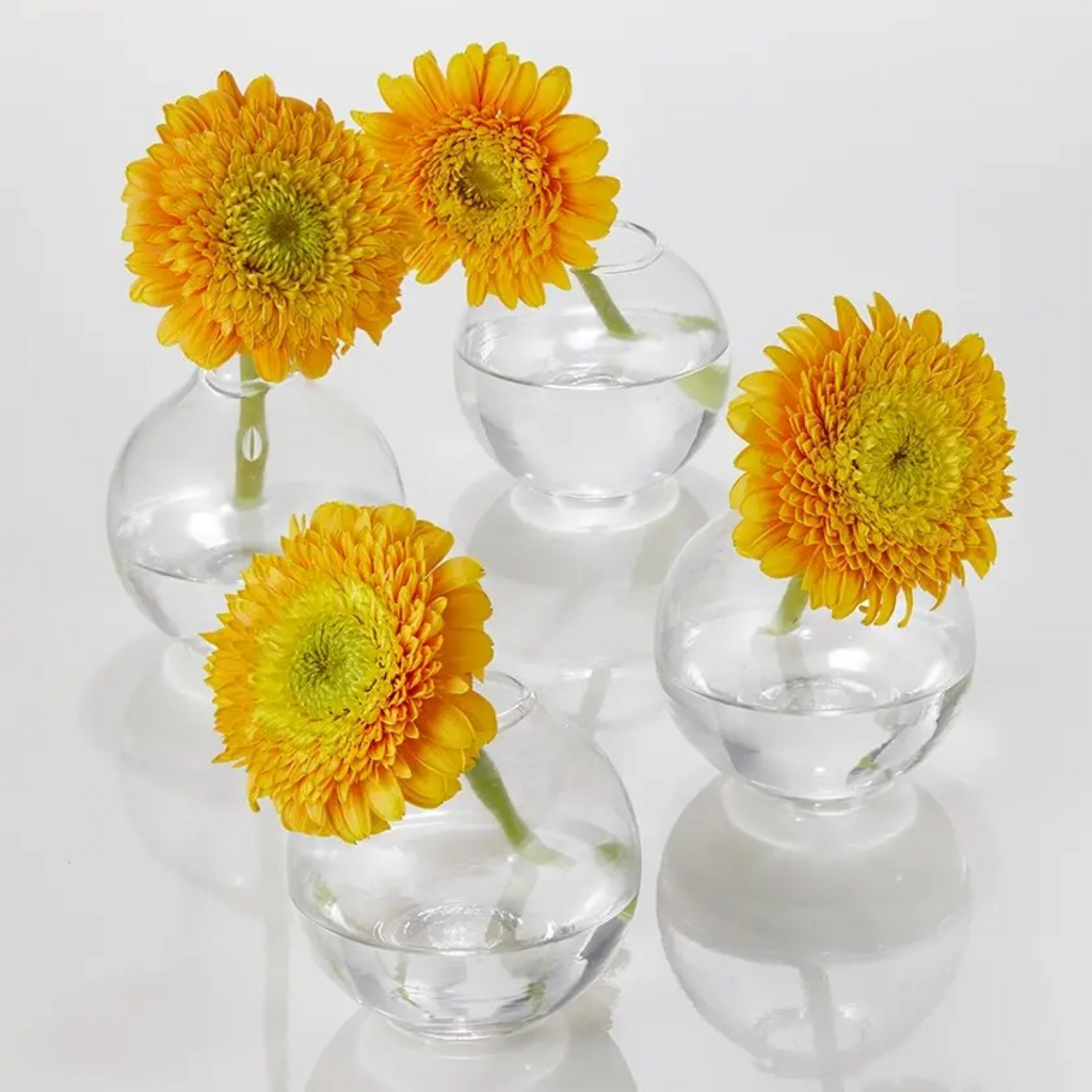 3in Ball Glass Bud Vase