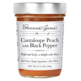 cantaloupe peach with black pepper jam