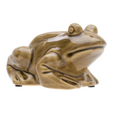 Madigan Crackle Frog Figure Olive