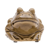 Madigan Crackle Frog Figure Olive