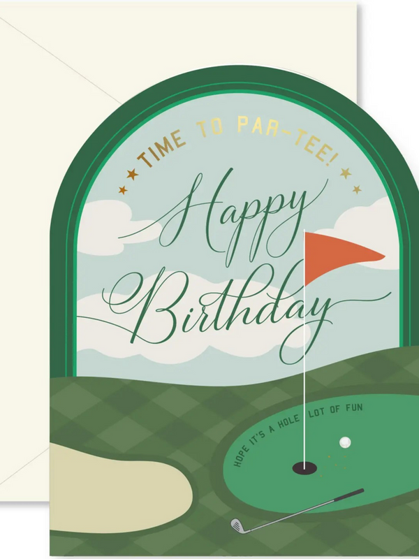 Time To Par-Tee Golf Birthday Arch
