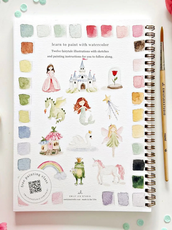 fairytale watercolor workbook