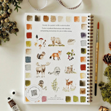 woodland watercolor workbook
