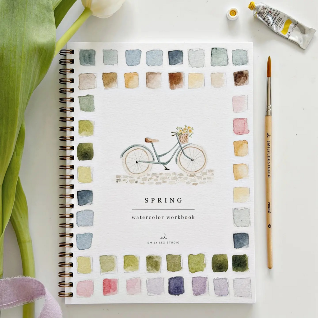 spring watercolor workbook