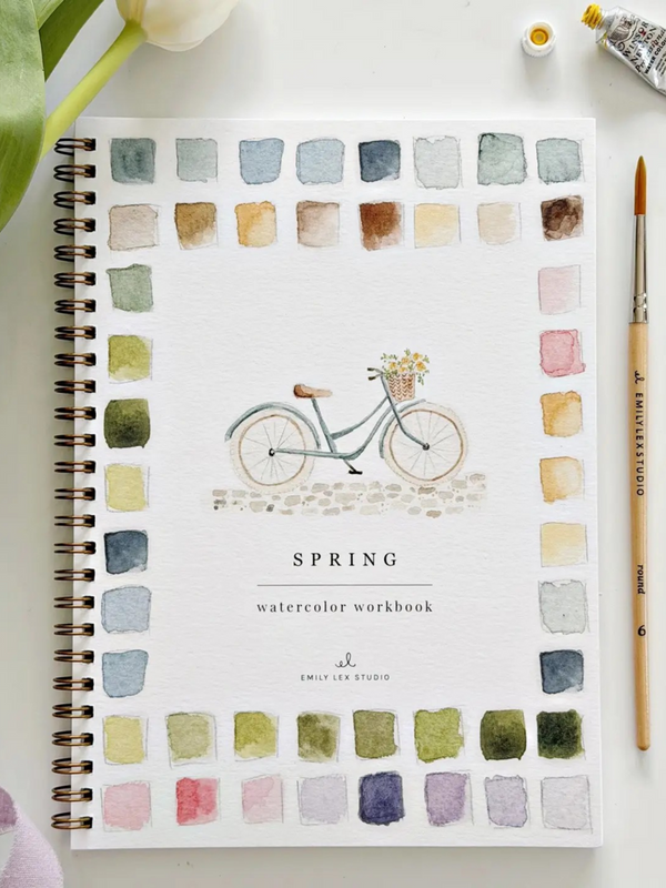 spring watercolor workbook