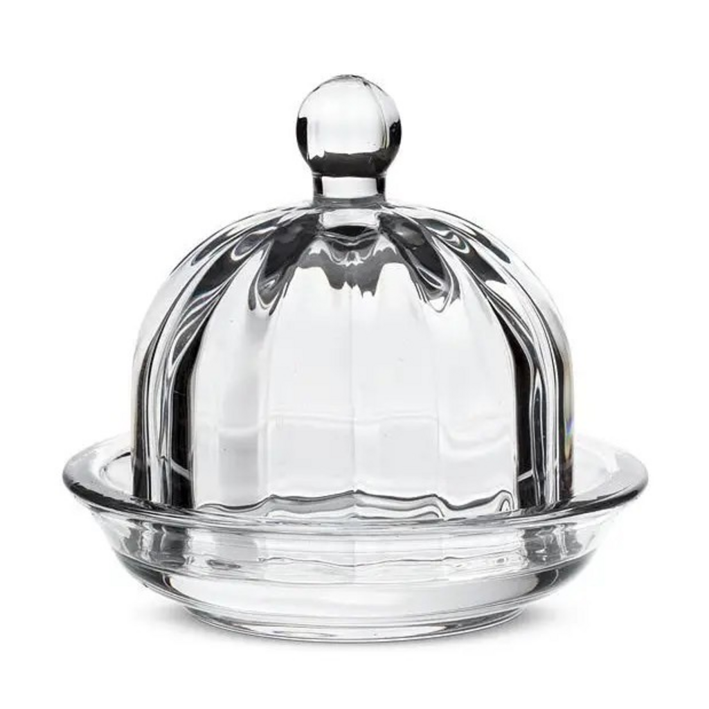 Small Optic Round Dish with Lid-2.75"H
