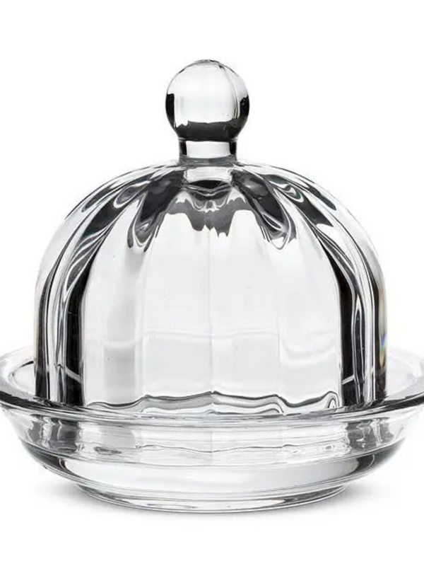 Small Optic Round Dish with Lid-2.75"H