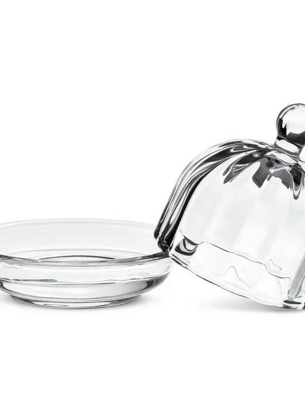 Small Optic Round Dish with Lid-2.75"H