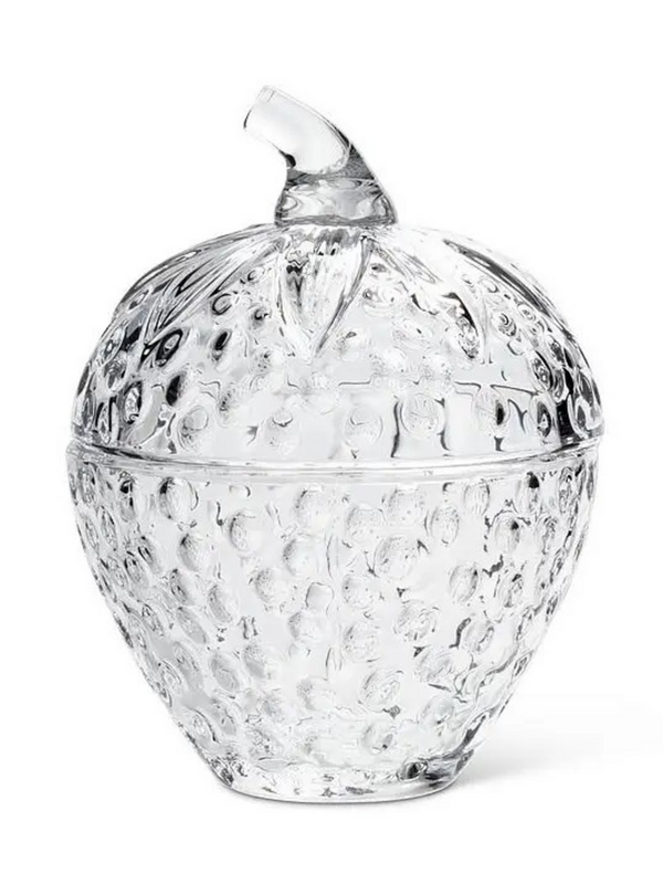 Strawberry Jam Jar with Lid-4"H