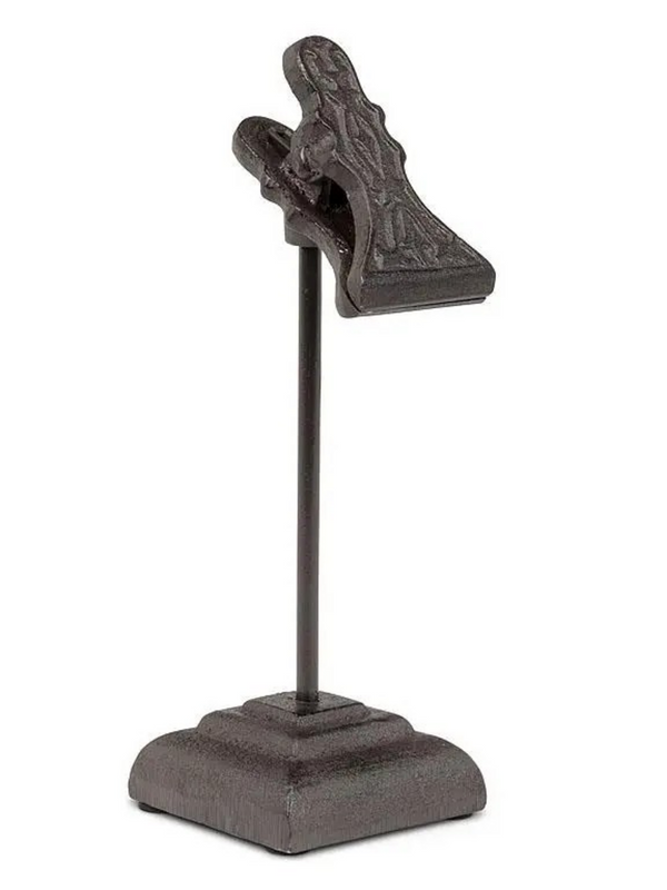 Table Note Clip-Brown-7"H