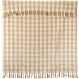 Tan Plaid Throw