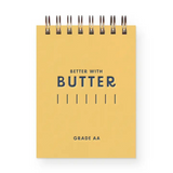 Better with Butter Mini Jotter Notebook