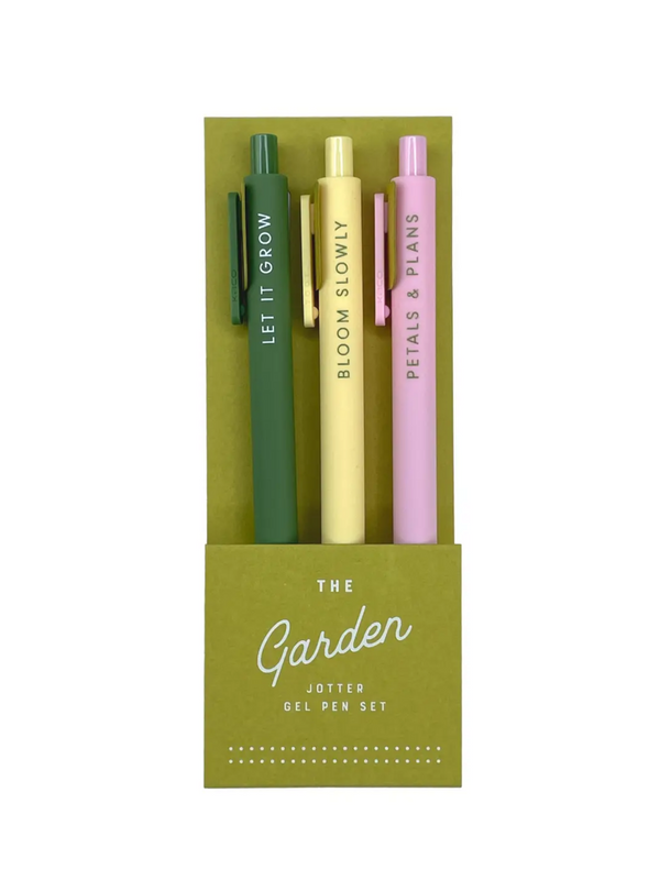 Garden Jotter Gel Pen: Set of 3