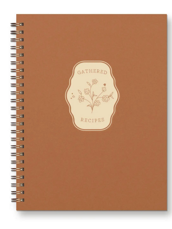 Gathered Recipes Recipe Book Copper Cover | White Ink