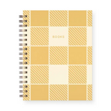 Gingham Pattern Book Log Reading Journal