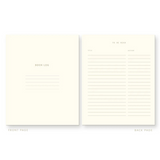 Gingham Pattern Book Log Reading Journal