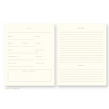 Gingham Pattern Book Log Reading Journal