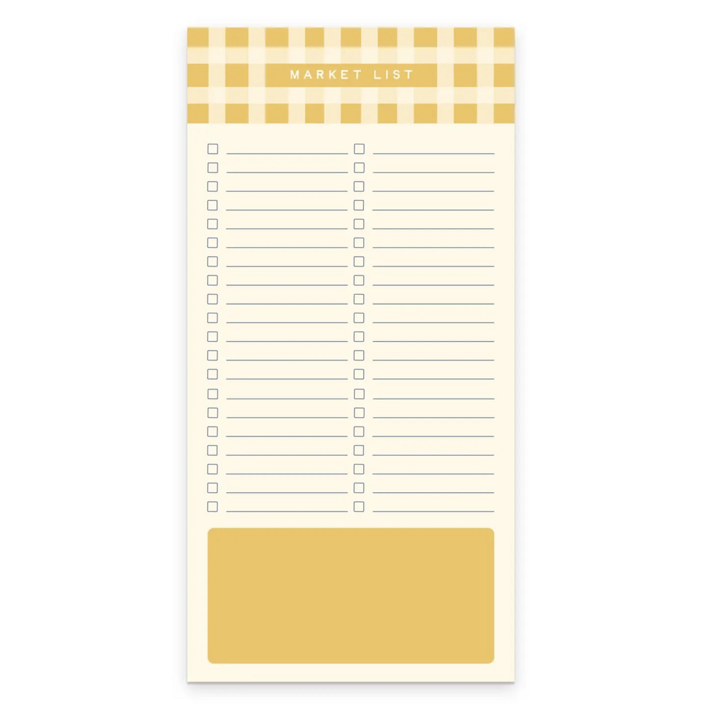 Gingham Pattern Market List