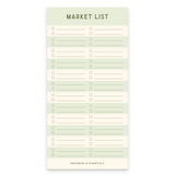 Striped Market List Notepad: Sea glass