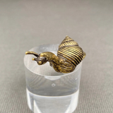 brass snail desktop decor