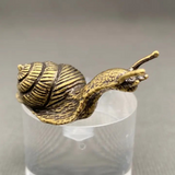 brass snail desktop decor