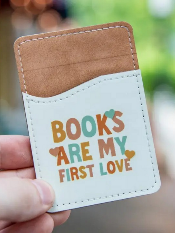 books are my first love phone wallet