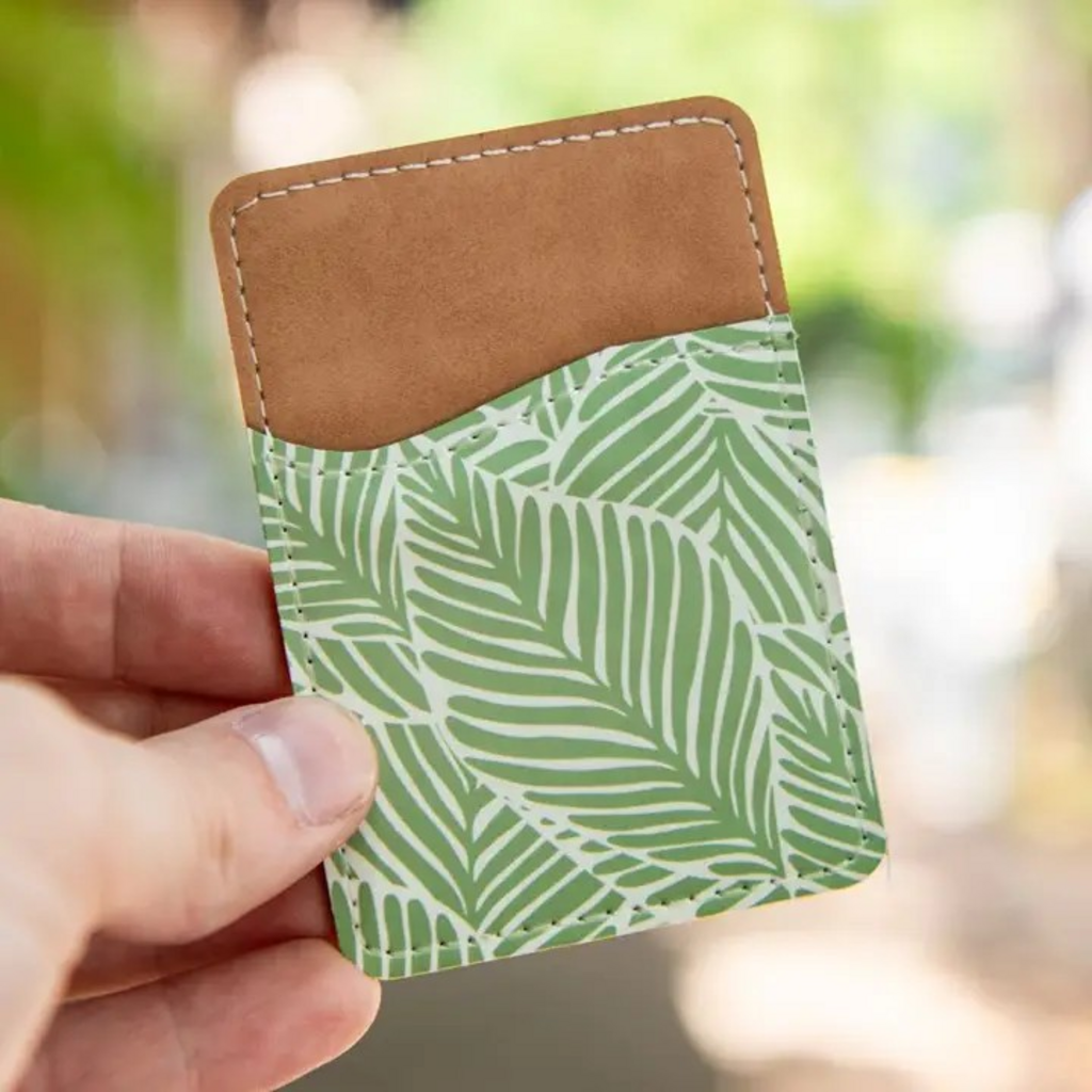 leafy luxe phone wallet