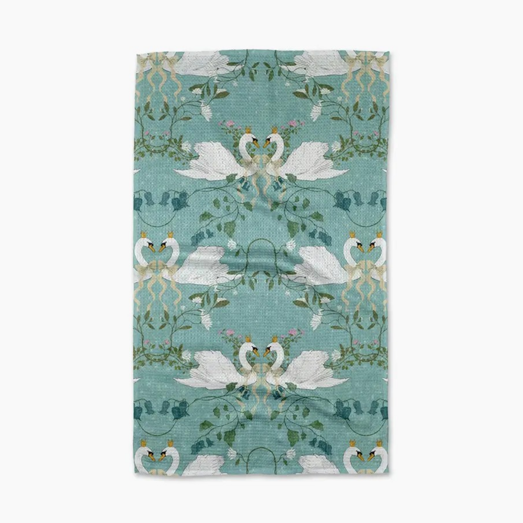 crowned grace tea towel