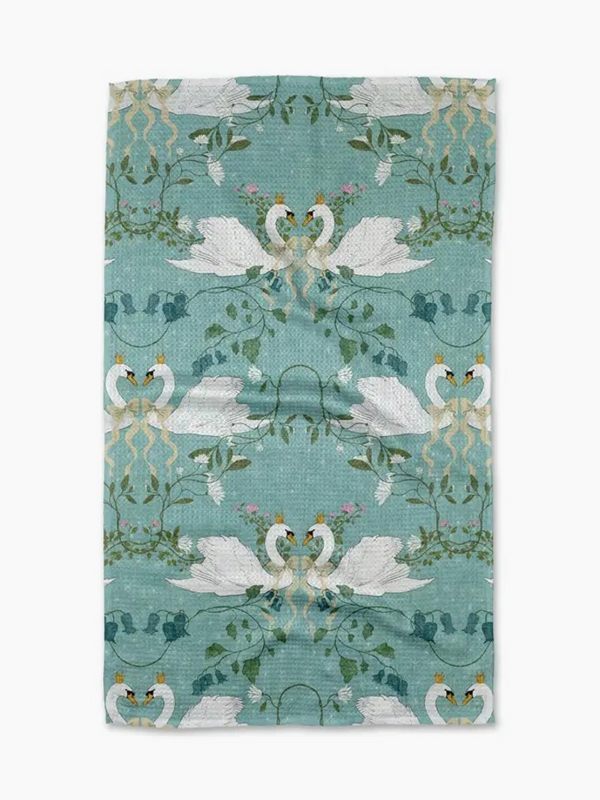 crowned grace tea towel