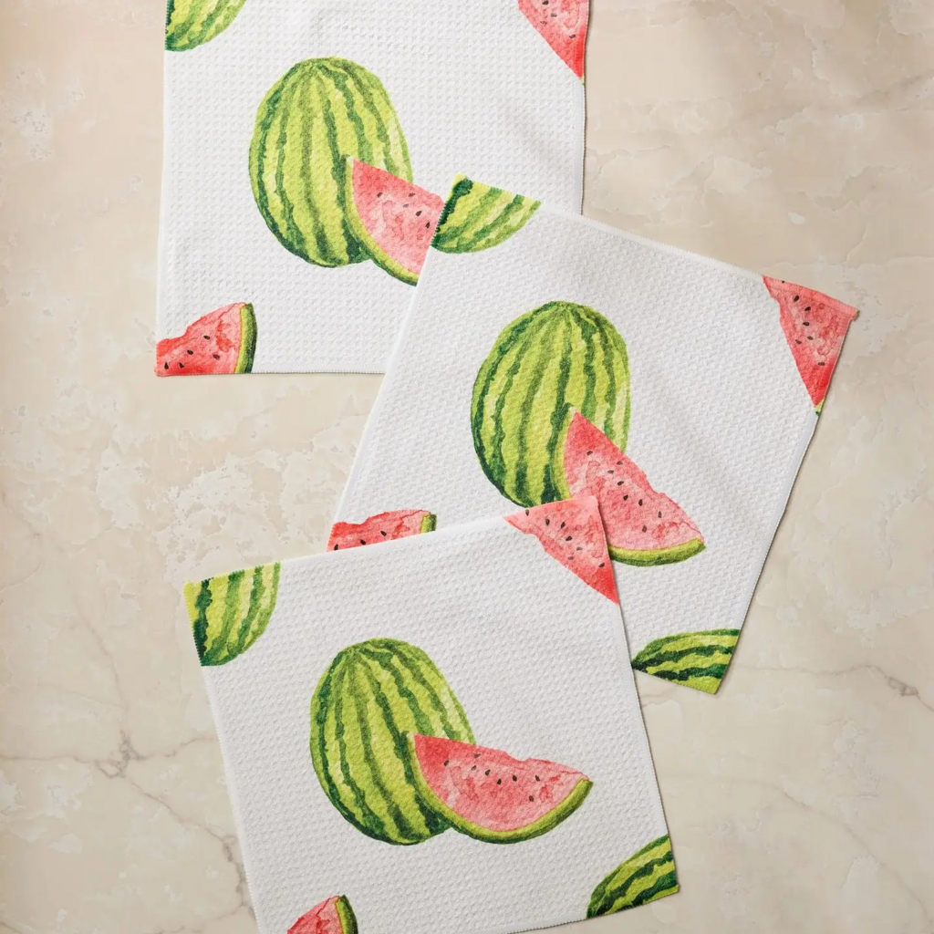 melon market dishcloth set