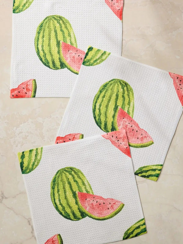 melon market dishcloth set