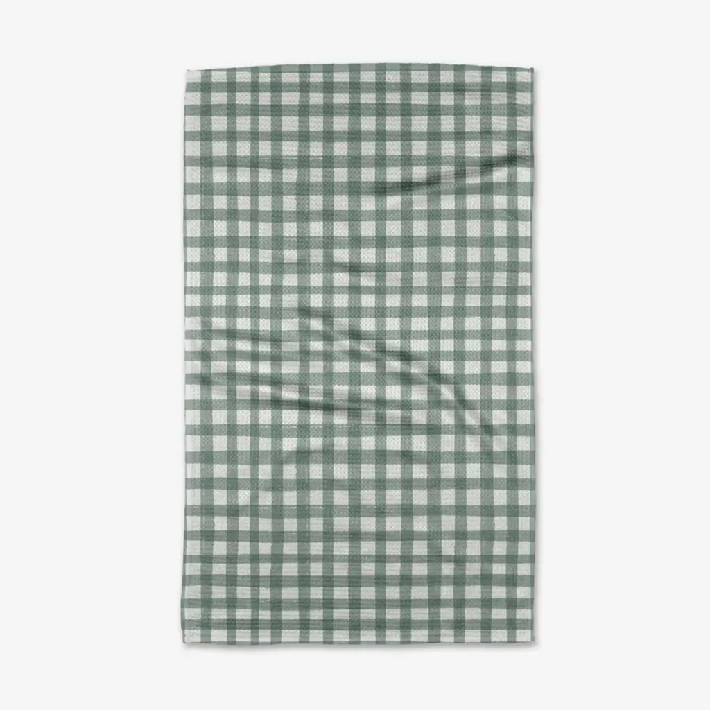 picnic gingham tea towel
