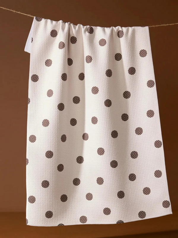 polka picnic tea towel