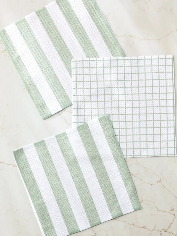 sweet mint dishcloth set