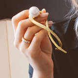 gold and pearl hair pin